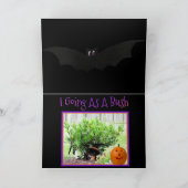 ハロウィーンカードおもしろい/可愛いバスセットパピー カード (内部)