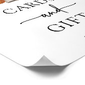 ハロウィーンカードとギフト赤ちゃんシャワーのサイン ポスター (角)