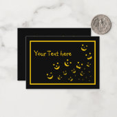 ハロウィーンカードのカスタマイズ、白熱［赤熱］光を放つ顔 ノートカード (正面/裏面インサイチュ)