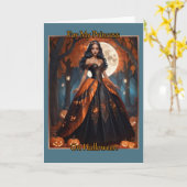 ハロウィーンカードのプリンセスのために カード (黄色い花)