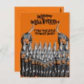 ハロウィーンカードガールズウィッチコーラス1930の写真 ポストカード (正面/裏面)