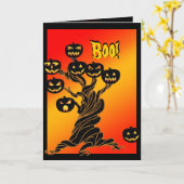 ハロウィーンカード カード (黄色い花)