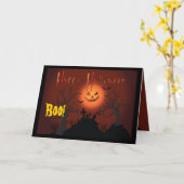 ハロウィーンカード カード (黄色い花)