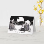 ハロウィーンカード：ザネズミラブハロウィーン カード (黄色い花)