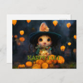 ハロウィーンカード ポストカード (正面/裏面)