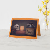 ハロウィーンカード(内部にことわざ付) カード (黄色い花)