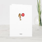 ハロウィーンカード-大きな目を持つ怪物、おもしろい子ども シーズンカード (裏面)