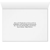 ハロウィーンカード、湖への無料の乗り不気味物 (内部横(下))