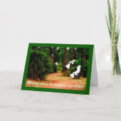 ハロウィーンカード、隠す、幽霊たち付きシーク カード (正面)