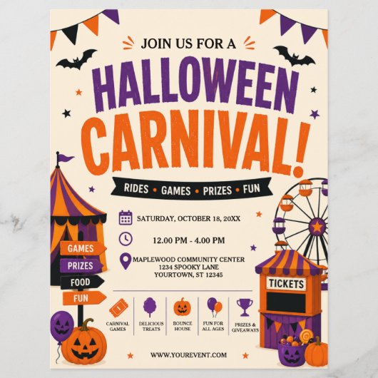 ハロウィーンカーニバルチラシ チラシ (正面)