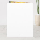 ハロウィーンカーンテリアとカボチャ怖い カード (裏面)