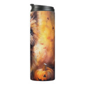 ハロウィーンカーンテリアとカボチャ怖い タンブラー (回転右)