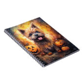 ハロウィーンカーンテリアとカボチャ怖い ノートブック (右側)