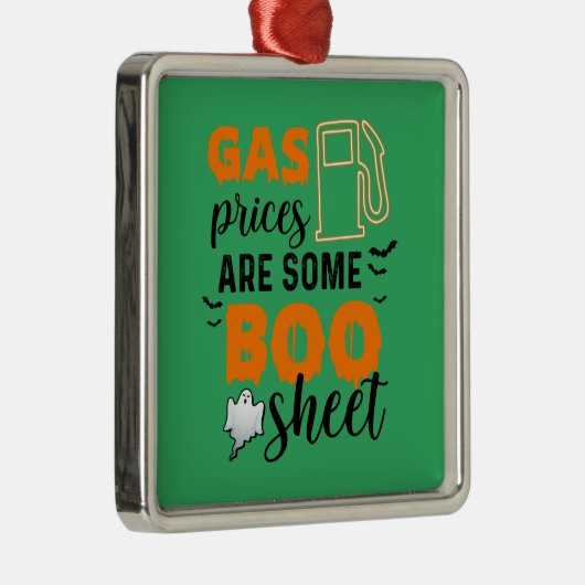 ハロウィーンガス価格は、いくつかのブー誕生日 メタルオーナメント (右)