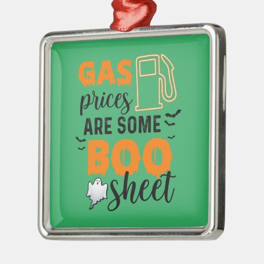 ハロウィーンガス価格は、いくつかのブー誕生日 メタルオーナメント (左)