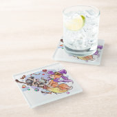 ハロウィーンガラスコースター ガラスコースター (アングル)