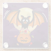 ハロウィーンガラスコースター ガラスコースター (裏面)