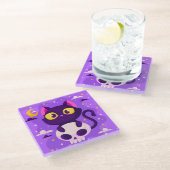 ハロウィーンガラスコースター ガラスコースター (アングル)