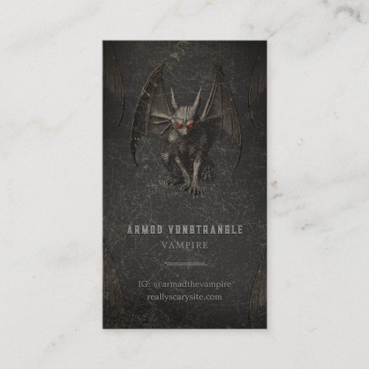 ハロウィーンガルゴイル 名刺 (正面)