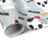 ハロウィーンガールのお誕生日ケーキ名の年齢 ラッピングペーパー (ロールコーナー)