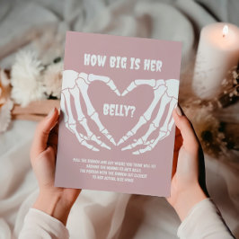 ハロウィーンガールの赤ちゃんシャワーどのように彼女の腹は大きい ポスター