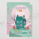 ハロウィーンガールズセカンドトゥート幽霊ハウスパーティー 招待状 (正面/裏面)