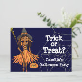 ハロウィーンガールズパーティの招待状 招待状 (スタンド正面)