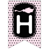 ハロウィーンガールハッピーバースデー バンティングフラッグ (第2の旗)