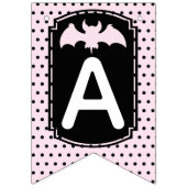 ハロウィーンガールハッピーバースデー バンティングフラッグ (第3の旗)