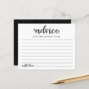 ハロウィーンガールベビーシャワーアドバイスカード