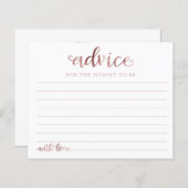 ハロウィーンガールベビーシャワーアドバイスカード (正面/裏面)