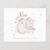 ハロウィーンガールベビーシャワーアドバイスカード (裏面)