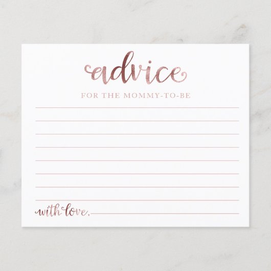 ハロウィーンガールベビーシャワーアドバイスカード (正面)