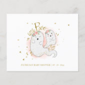 ハロウィーンガールベビーシャワーアドバイスカード (裏面)