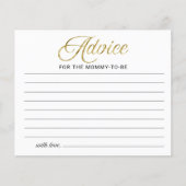 ハロウィーンガールベビーシャワーアドバイスカード (正面)