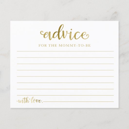 ハロウィーンガールベビーシャワーアドバイスカード (正面)