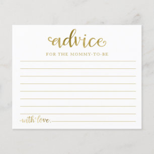 ハロウィーンガールベビーシャワーアドバイスカード