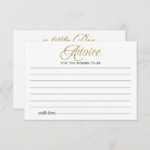 ハロウィーンガールベビーシャワーアドバイスカード サンキューカード (正面/裏面)