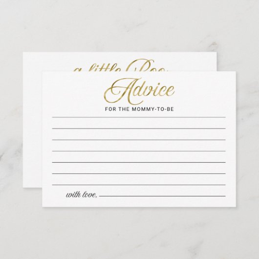 ハロウィーンガールベビーシャワーアドバイスカード サンキューカード (正面/裏面)