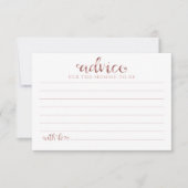 ハロウィーンガールベビーシャワーアドバイスカード 招待状 (正面)