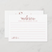 ハロウィーンガールベビーシャワーアドバイスカード 招待状 (正面/裏面)