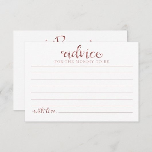 ハロウィーンガールベビーシャワーアドバイスカード 招待状 (正面/裏面)