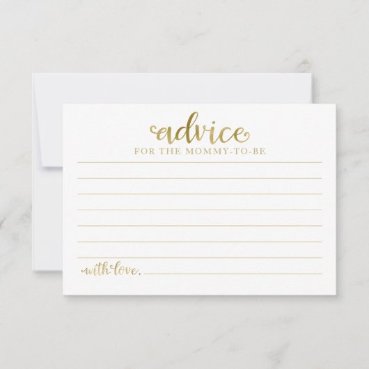 ハロウィーンガールベビーシャワーアドバイスカード 招待状 (正面)