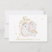 ハロウィーンガールベビーシャワーアドバイスカード 招待状 (裏面)