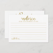 ハロウィーンガールベビーシャワーアドバイスカード 招待状 (正面/裏面)