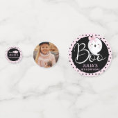 ハロウィーンガール誕生日カスタム写真 コンフェッティ (裏面)