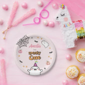 ハロウィーンガール誕生日不気味ワン ペーパープレート (パーティー)