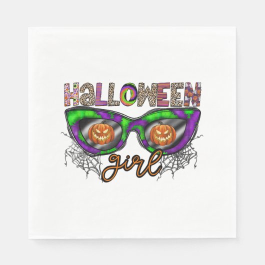ハロウィーンガール スタンダードランチョンナプキン (正面)