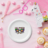 ハロウィーンガール ペーパープレート (パーティー)