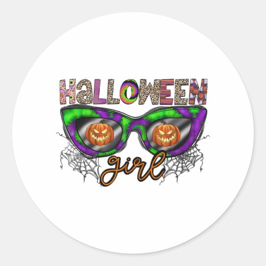 ハロウィーンガール ラウンドシール (正面)